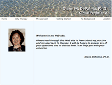 Tablet Screenshot of depalmatherapy.com